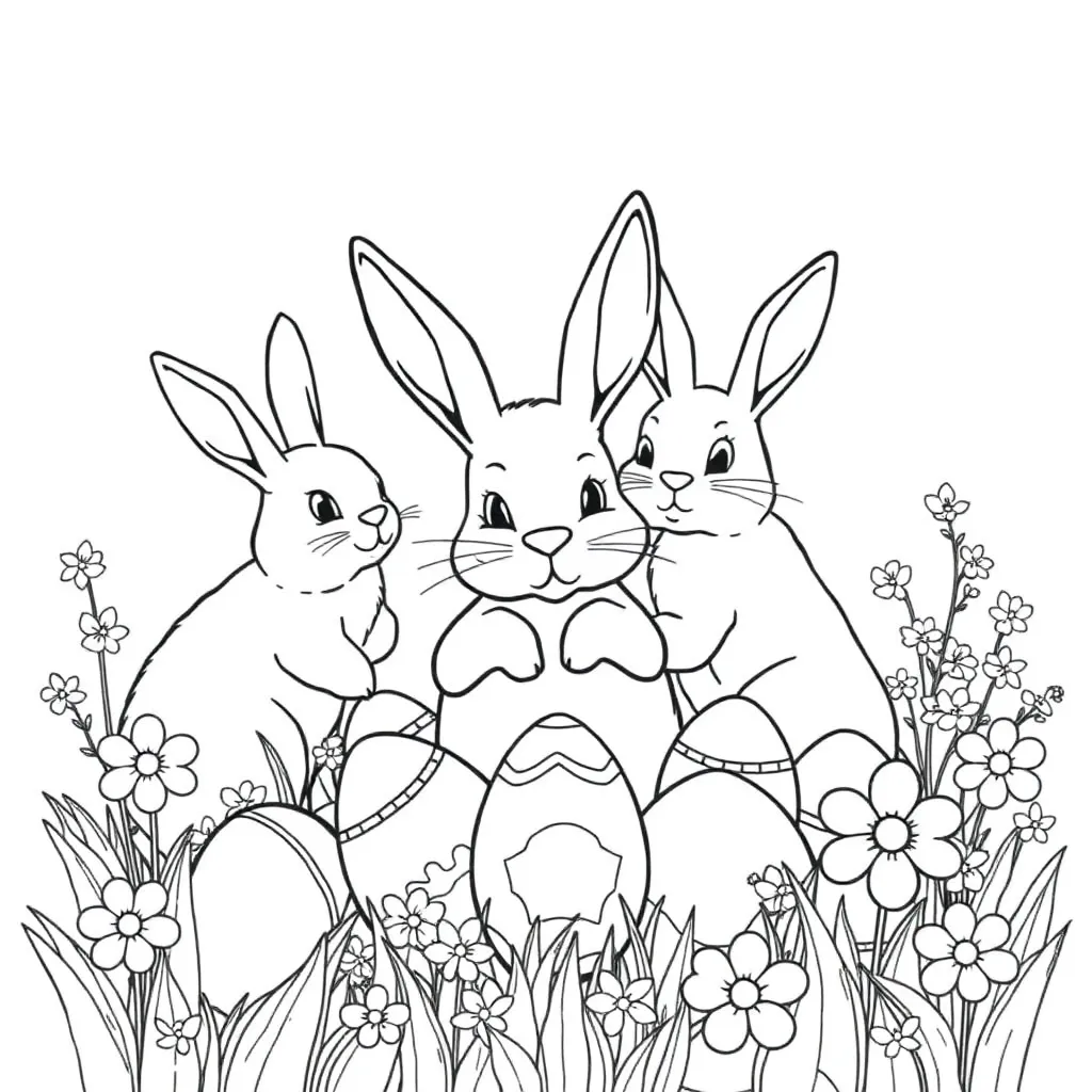 Easter coloring page