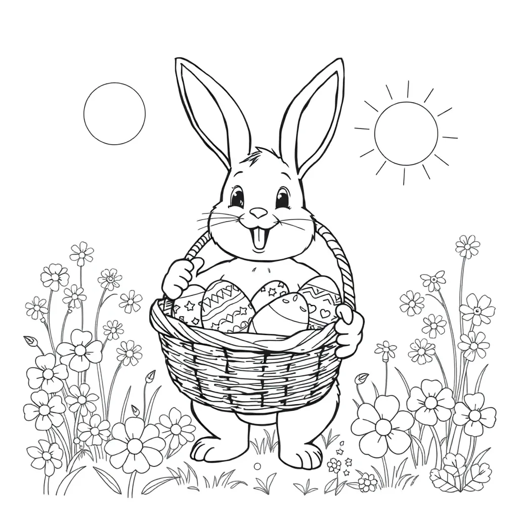 Easter coloring page