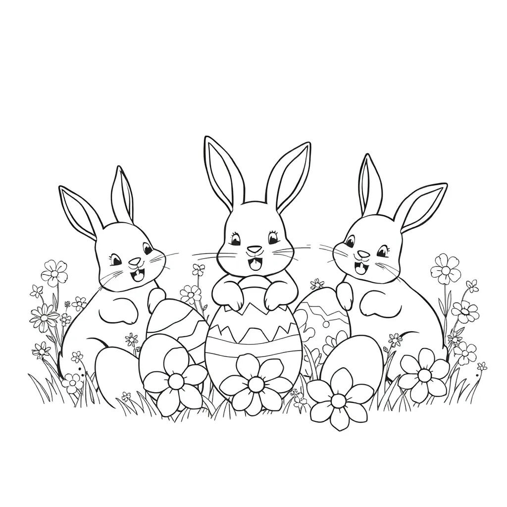 Easter coloring page