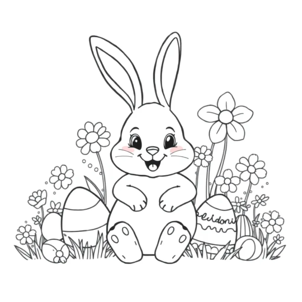 Easter coloring page