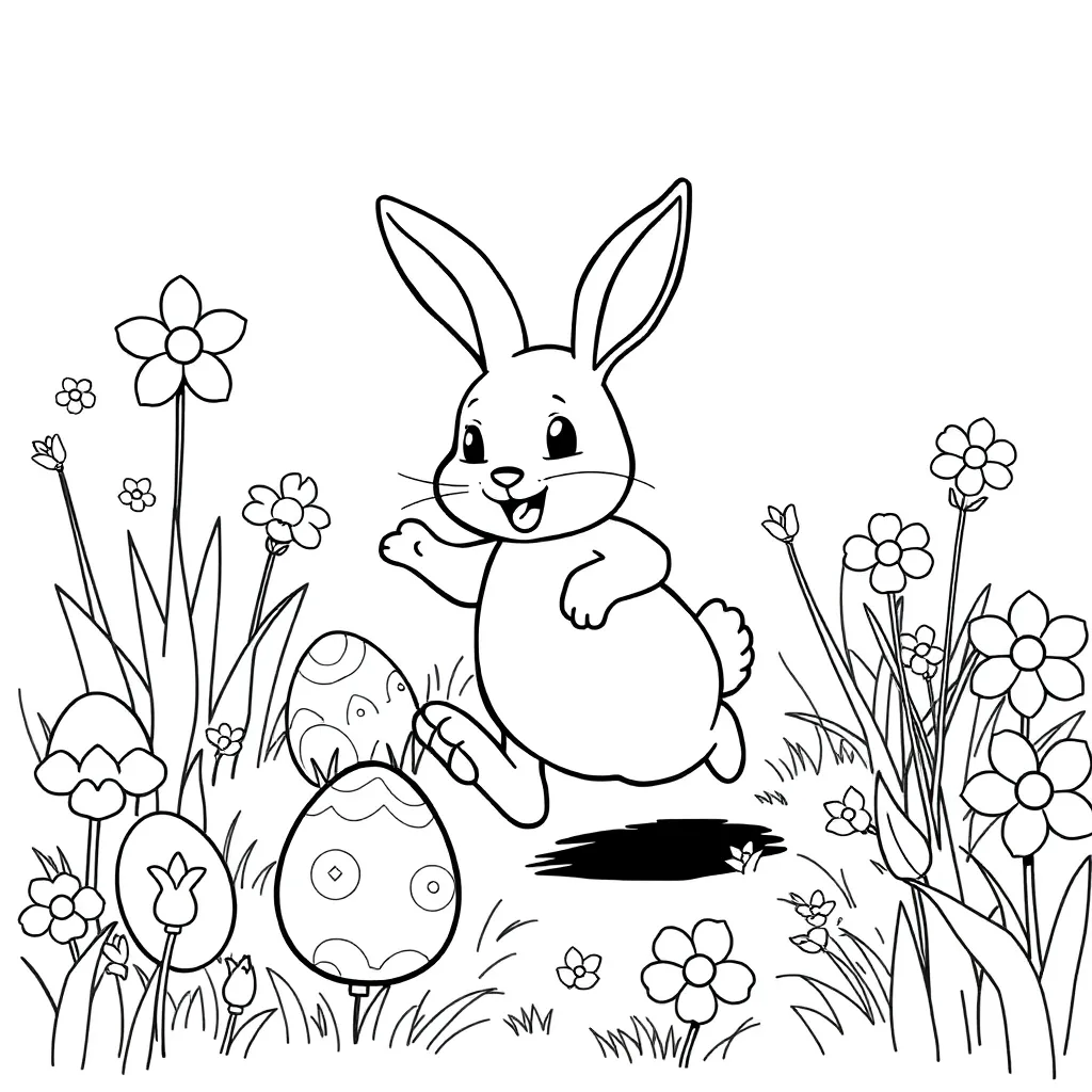 Easter coloring page