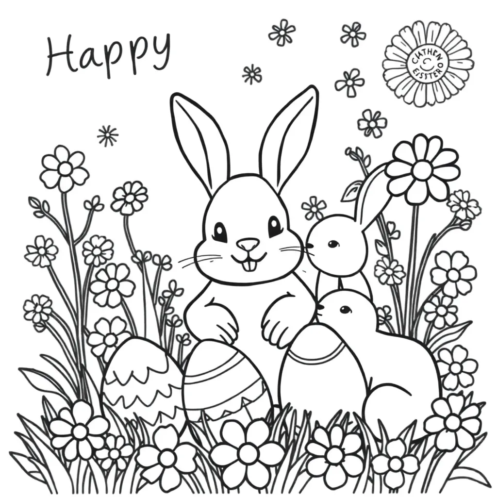 Easter coloring page