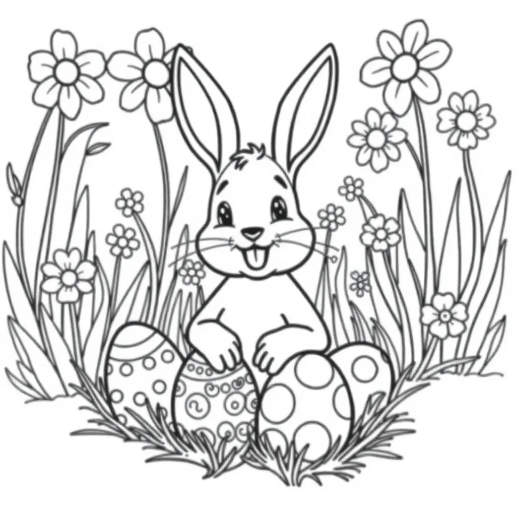 Easter coloring page