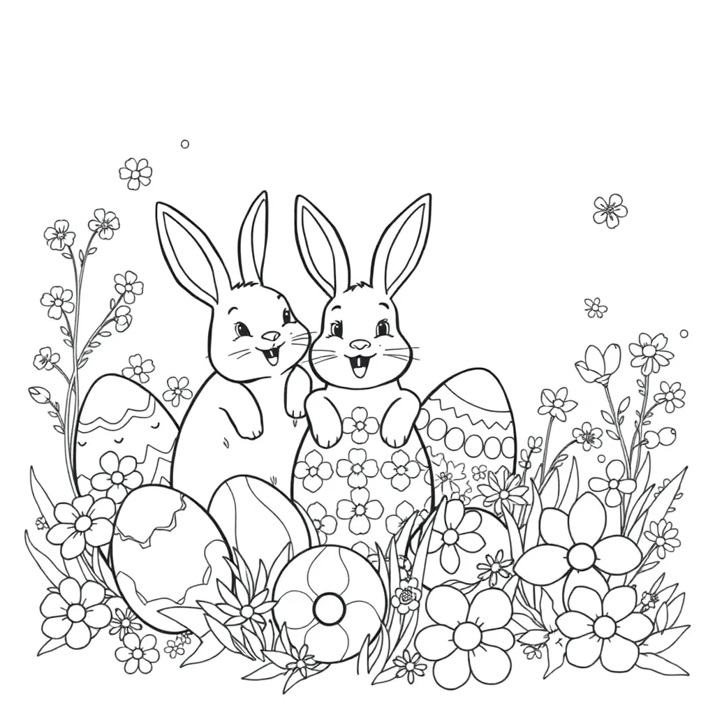 Easter coloring page