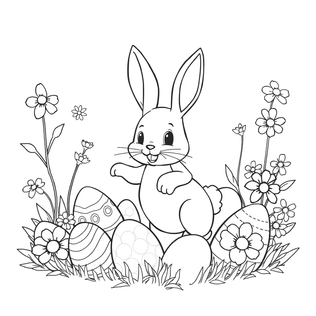 Easter coloring page