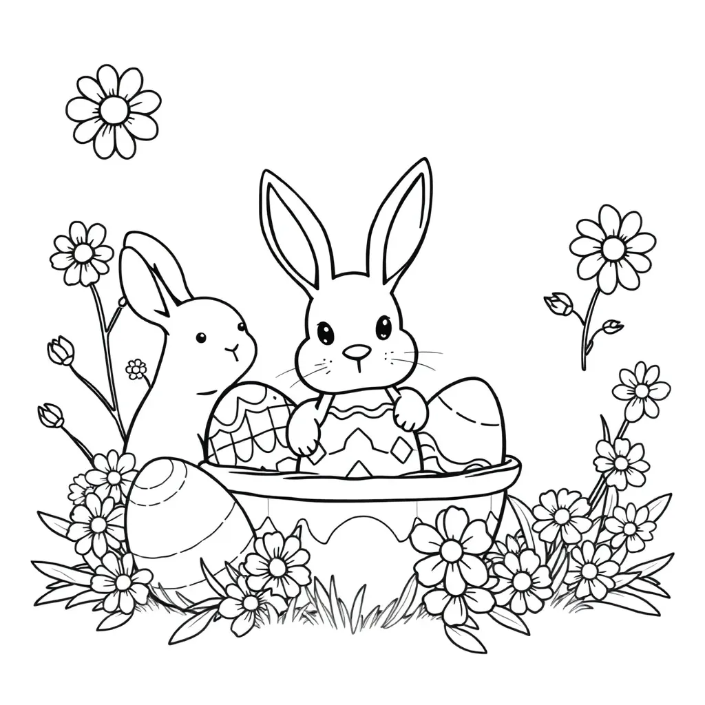 Easter coloring page