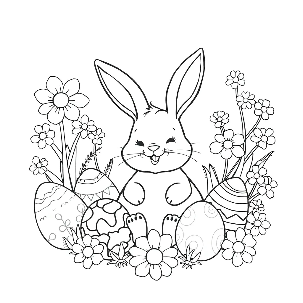 Easter coloring page