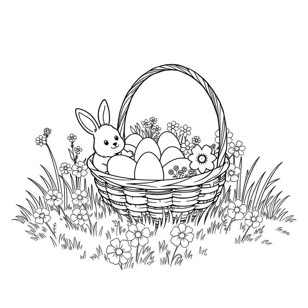 Easter coloring page