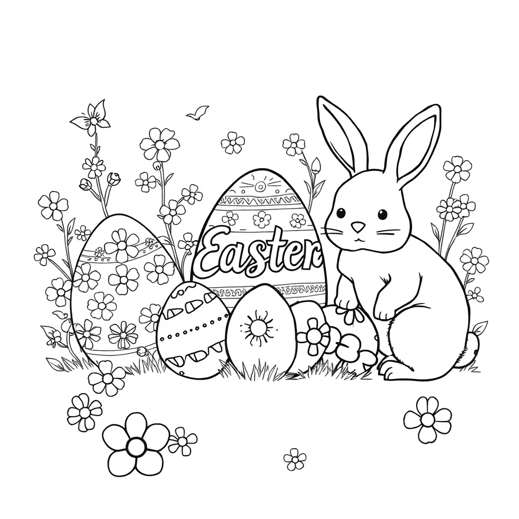 Easter coloring page