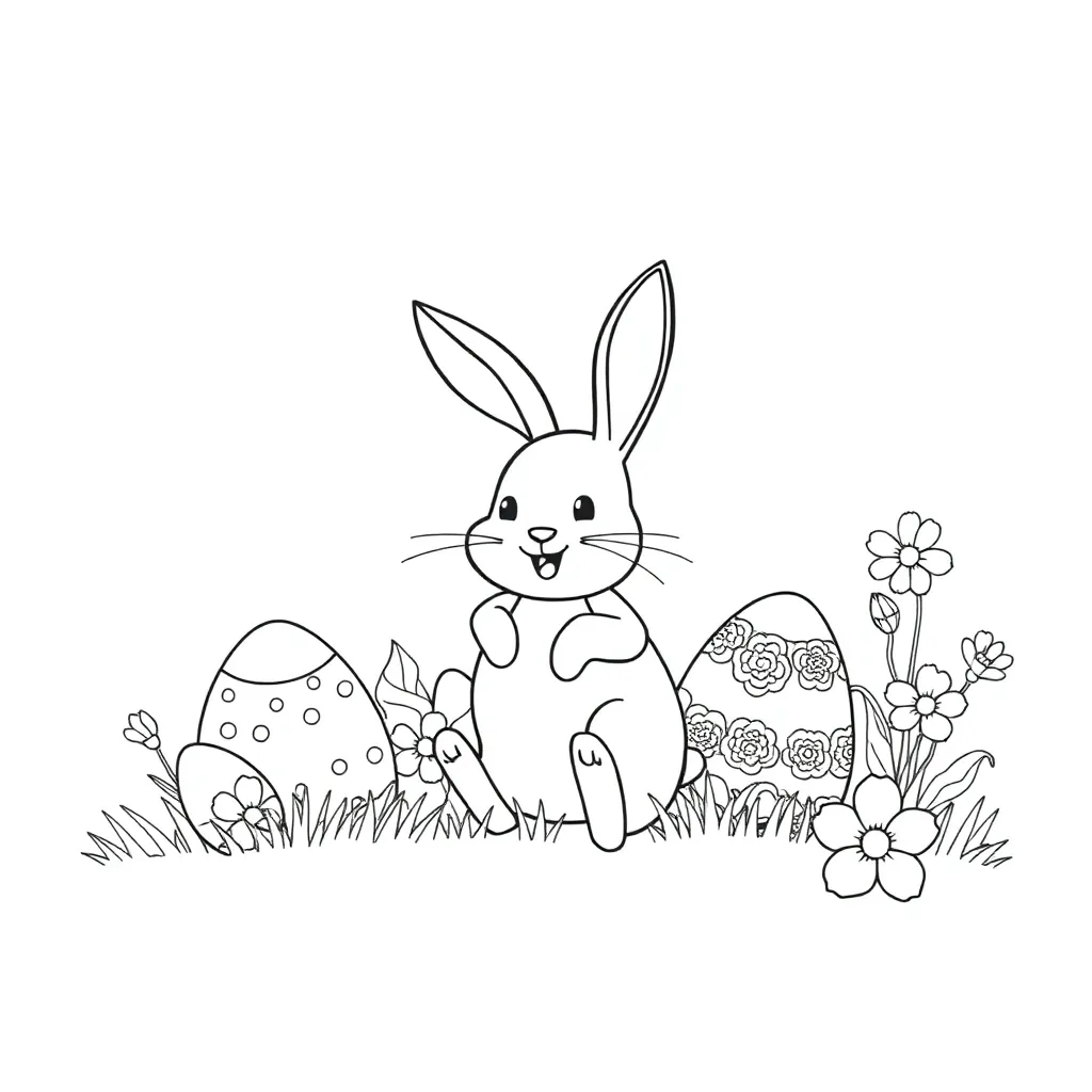 Easter coloring page