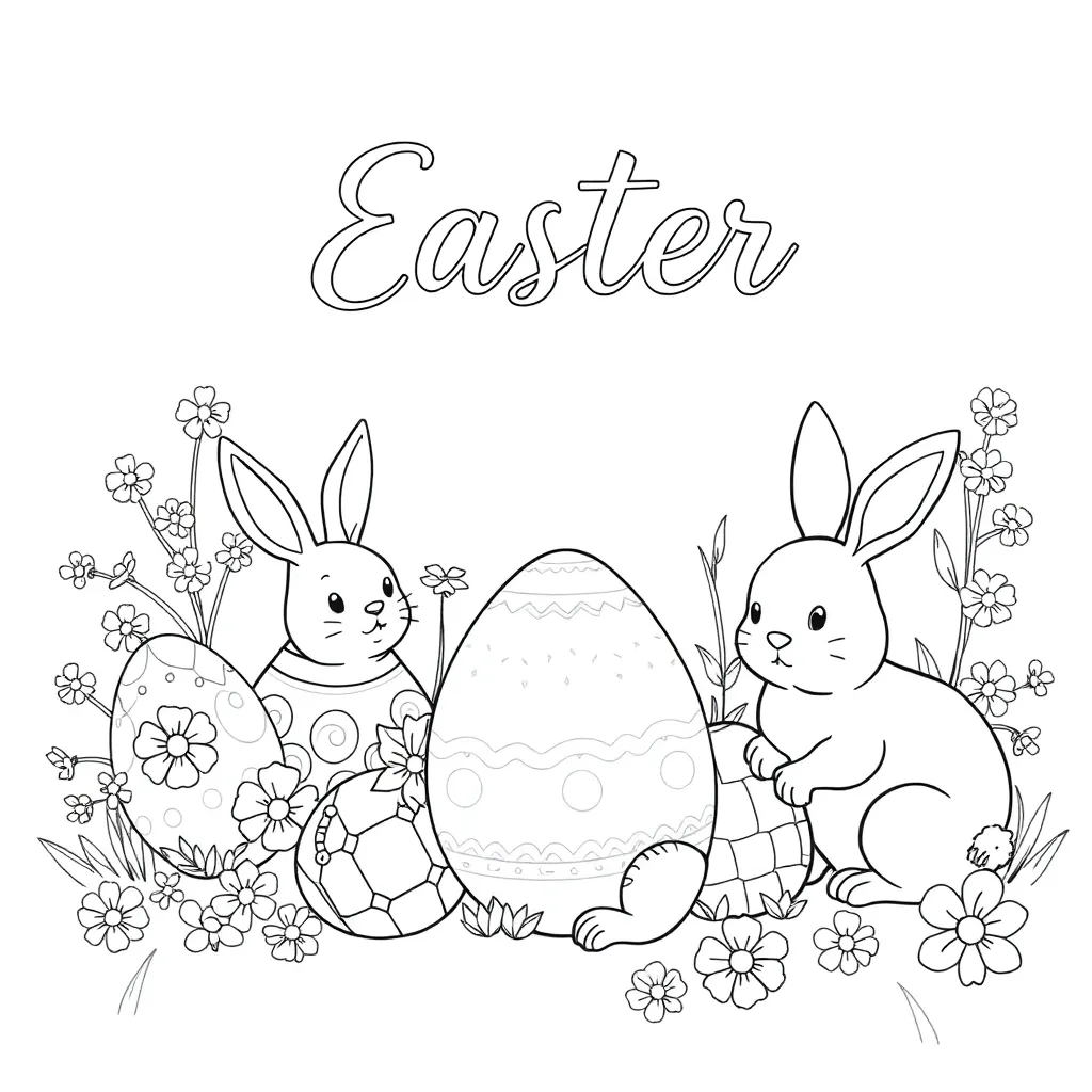 Easter coloring page