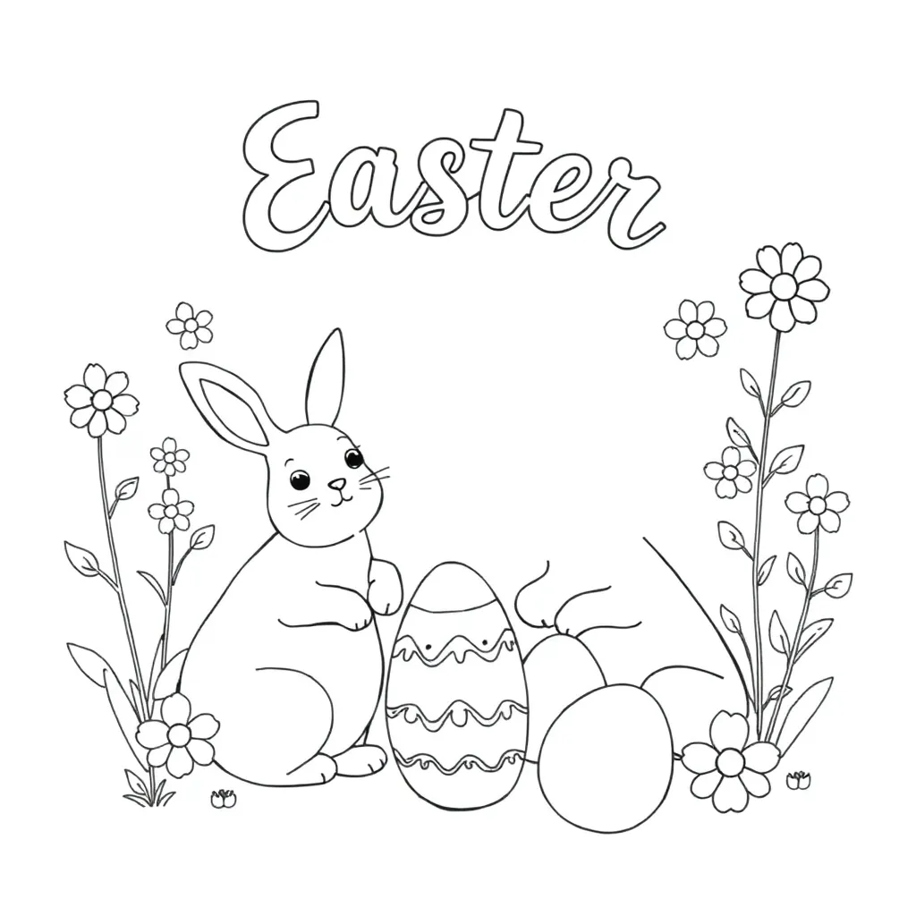 Easter coloring page