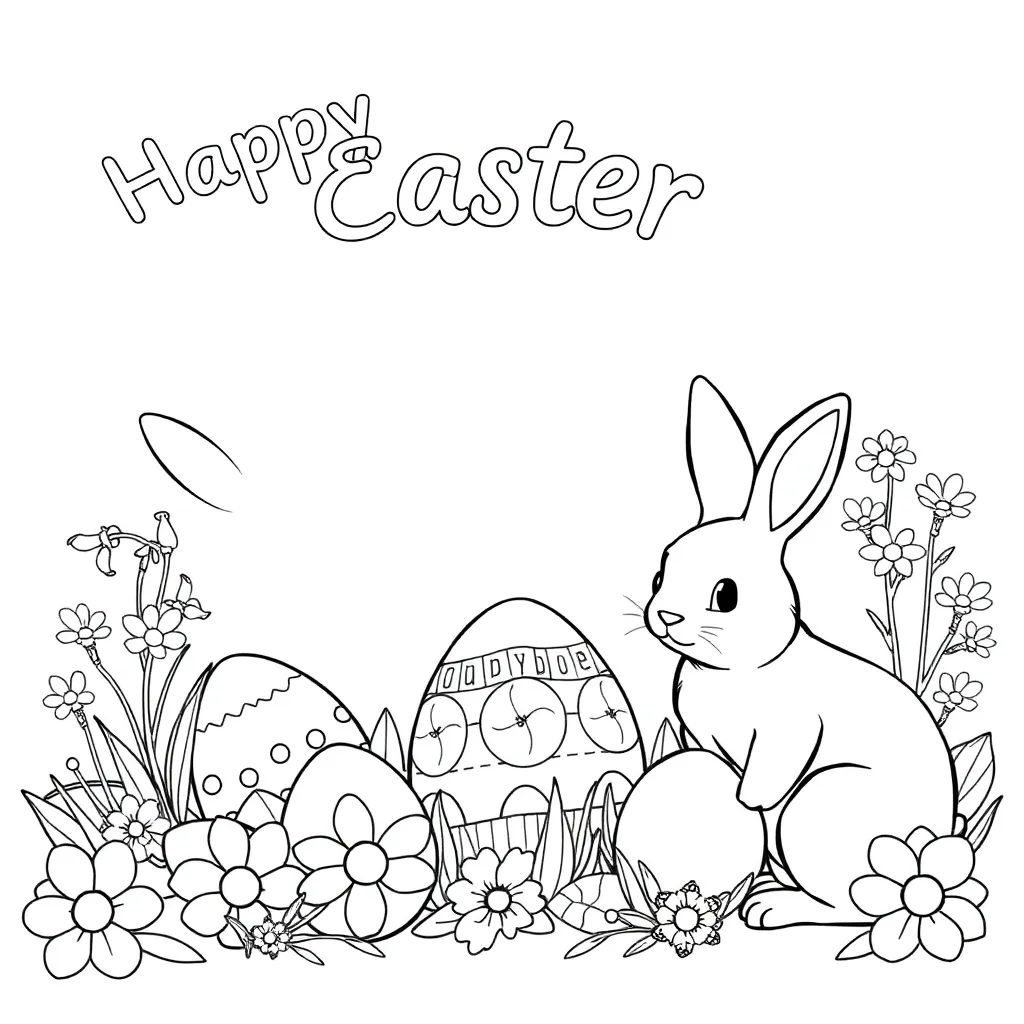 Easter coloring page