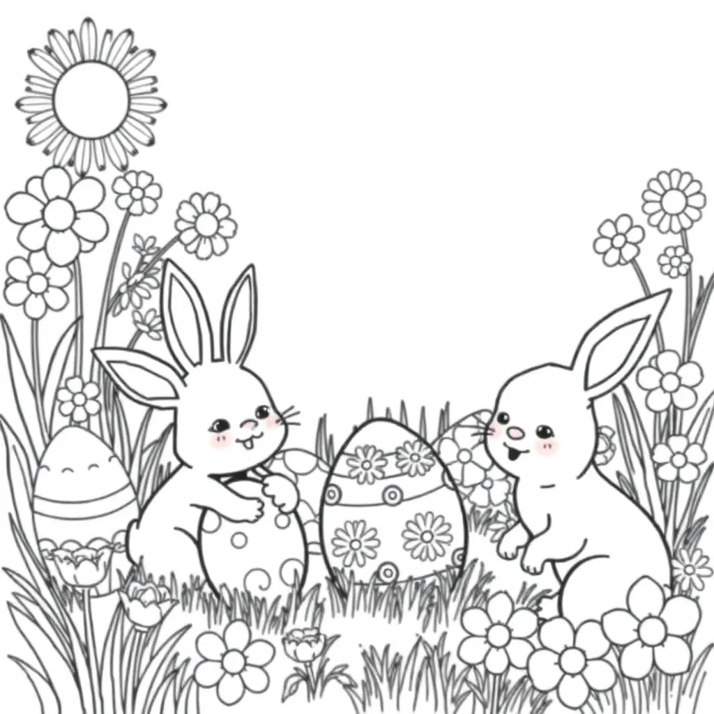 Easter coloring page