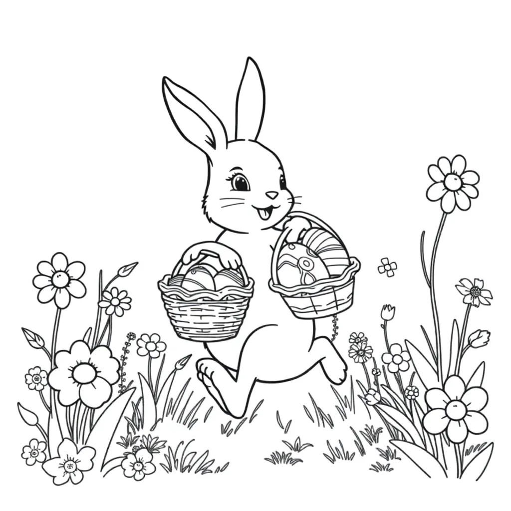 Easter coloring page