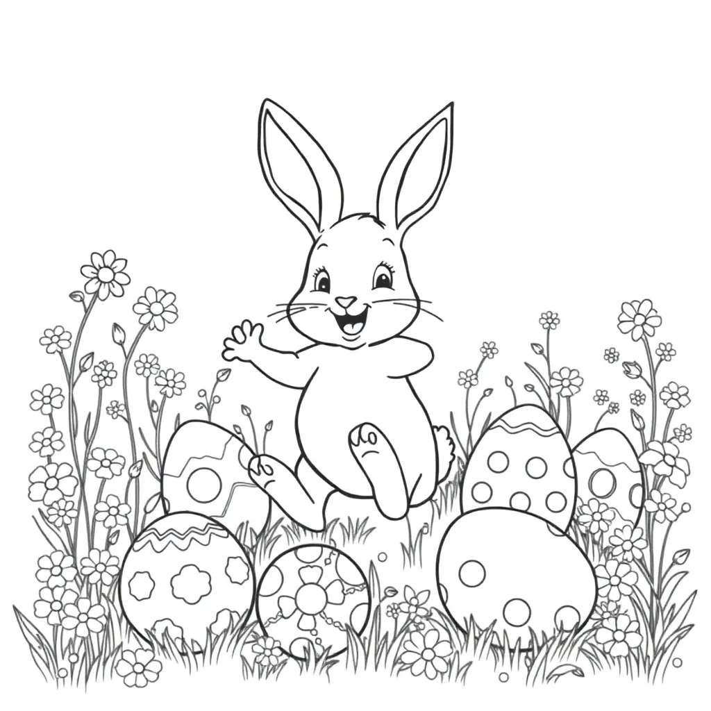 Easter coloring page