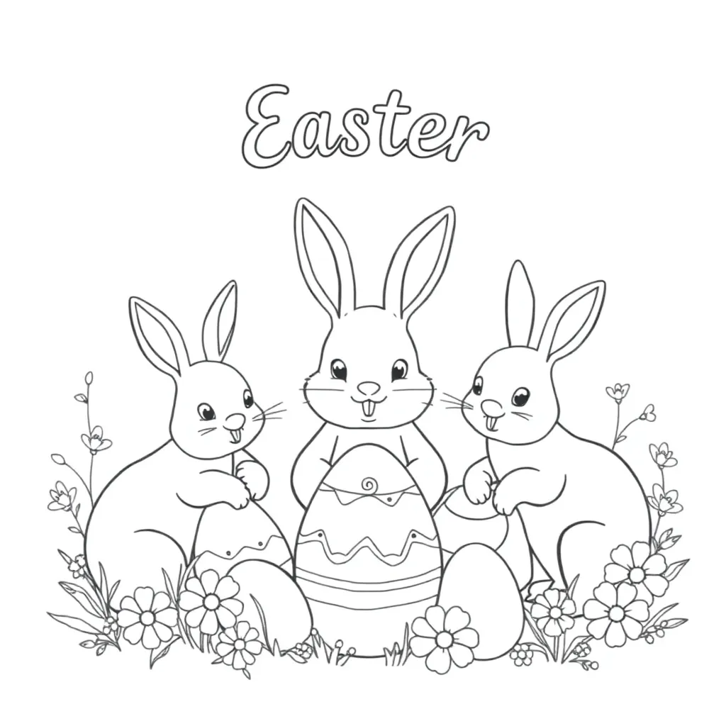 Easter coloring page