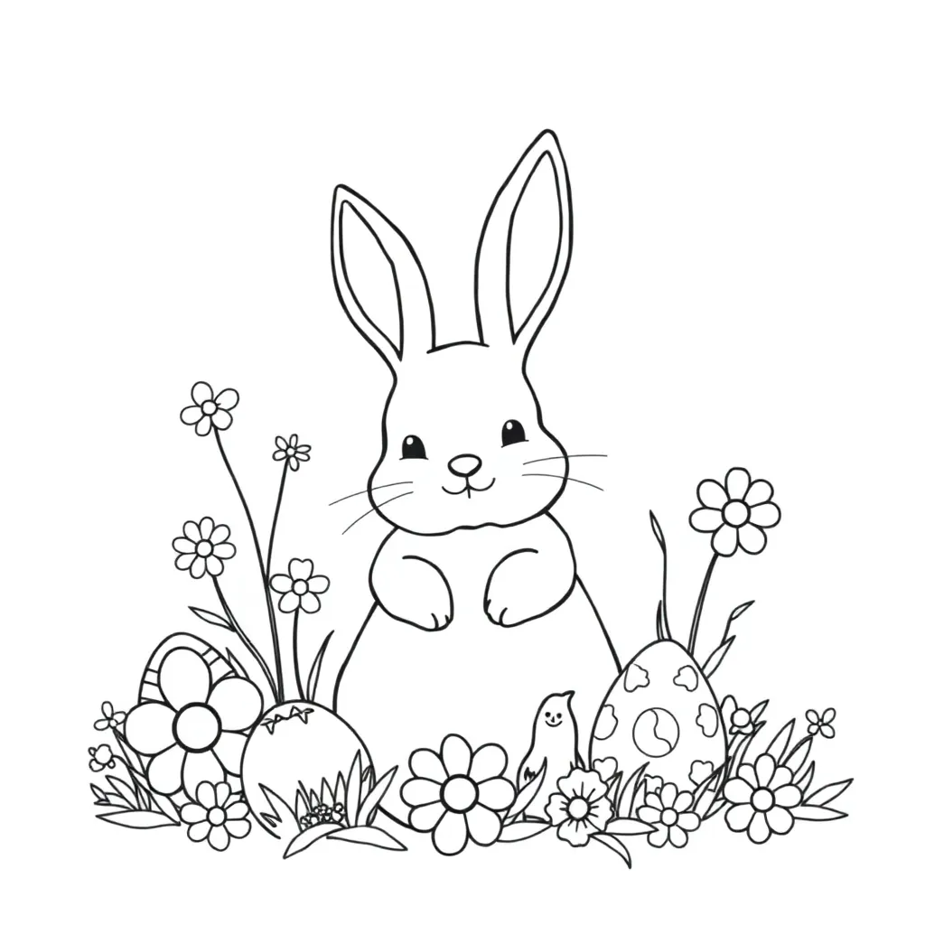 Easter coloring page