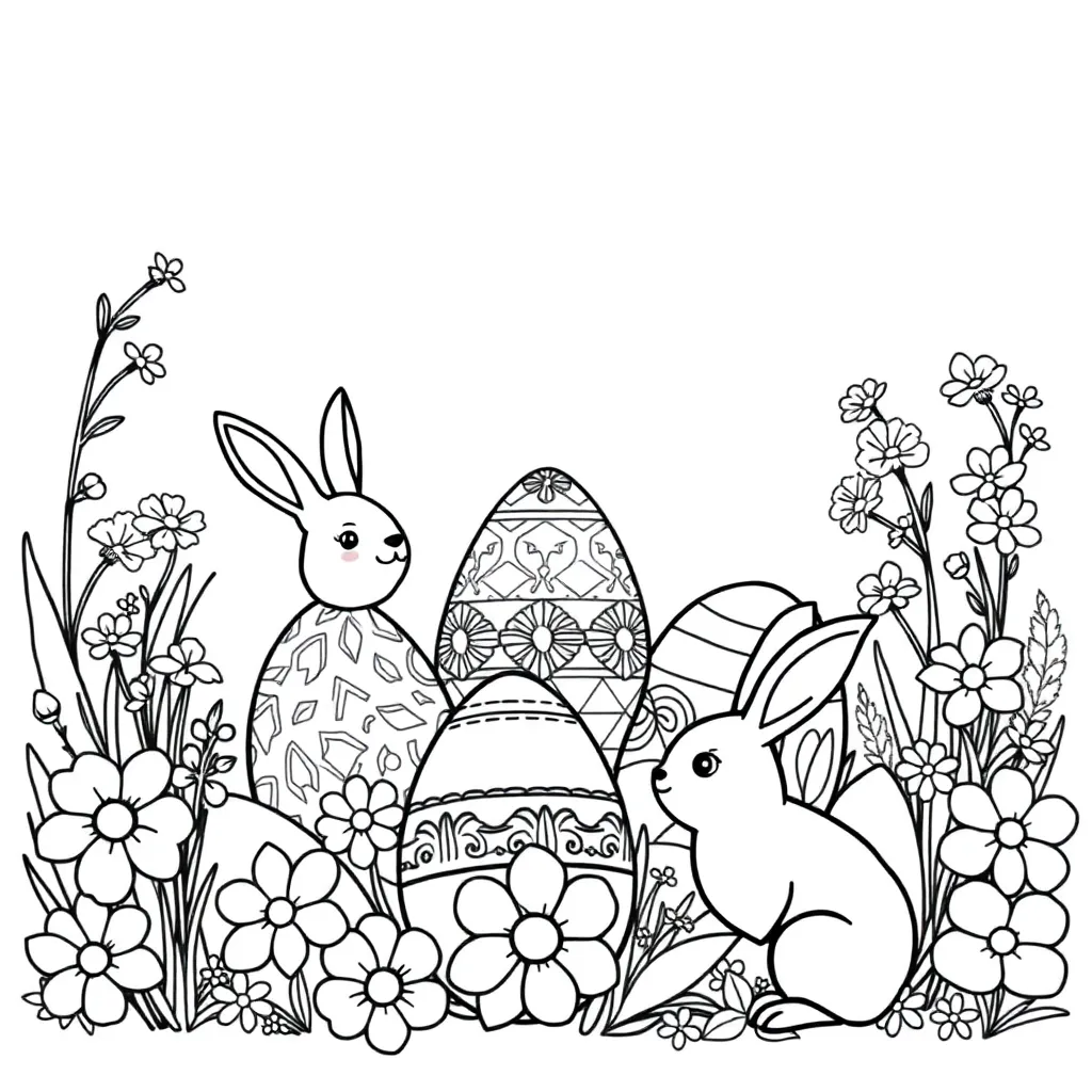 Easter coloring page