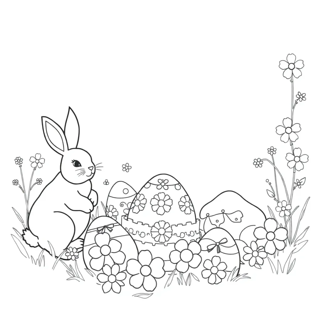 Easter coloring page
