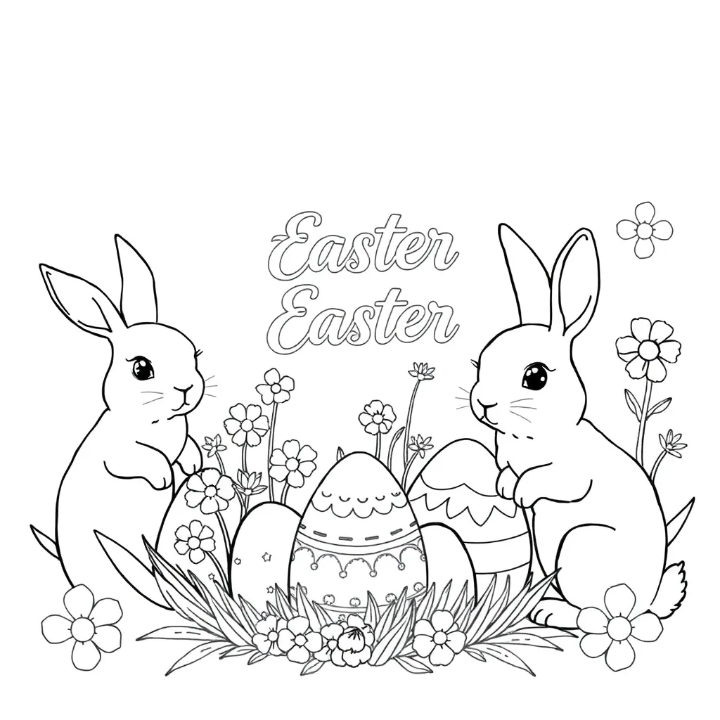 Easter coloring page