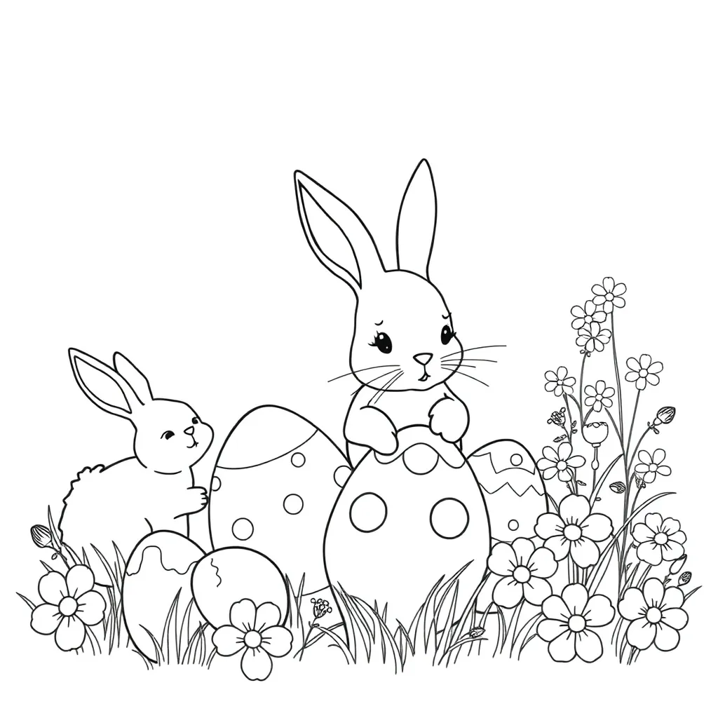 Easter coloring page