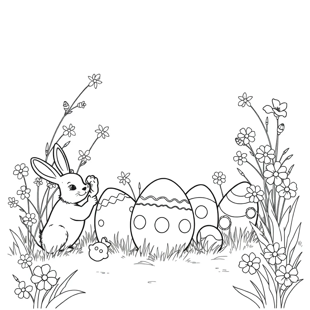 Easter coloring page
