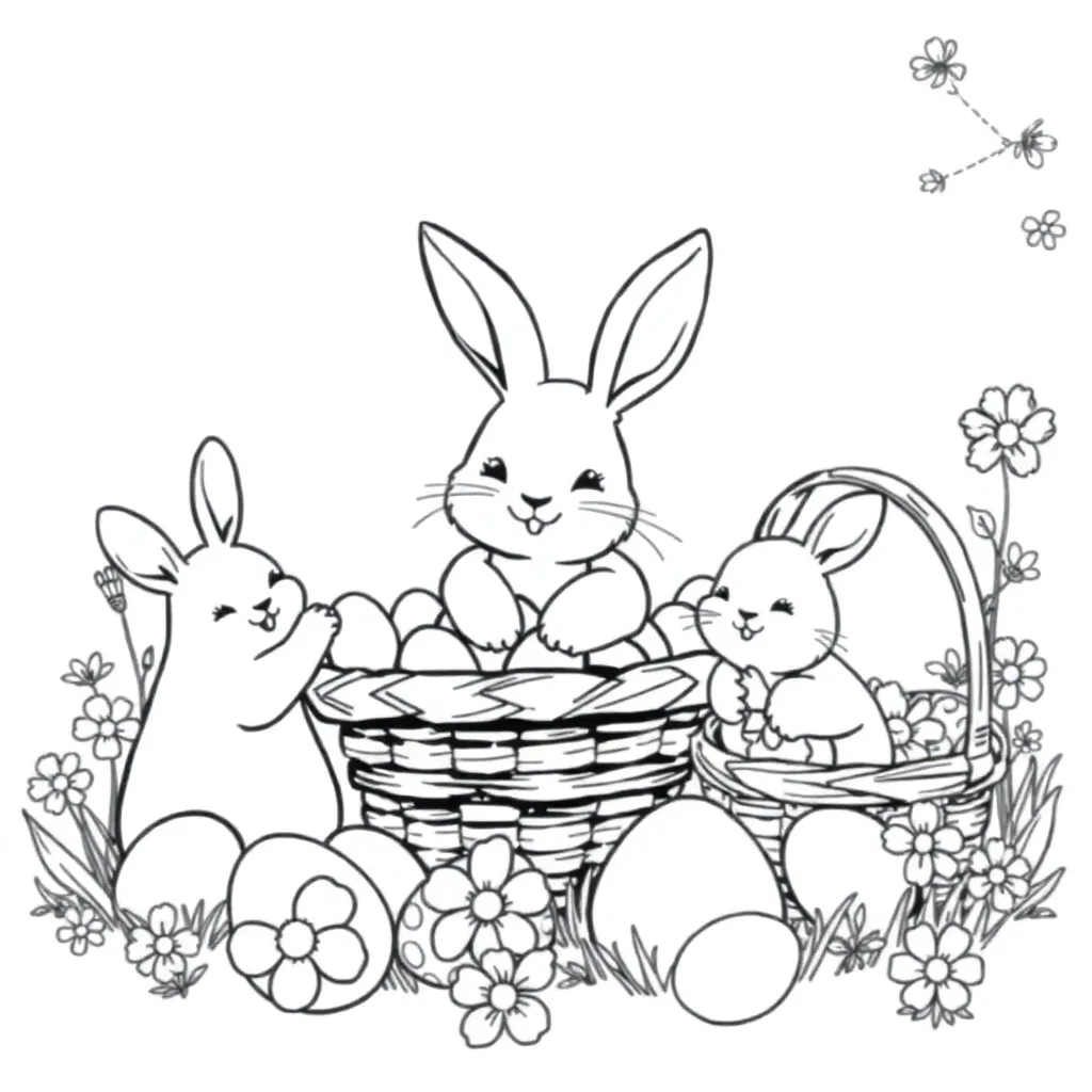 Easter coloring page