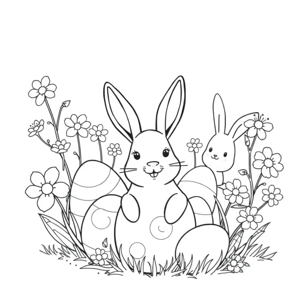 Easter coloring page