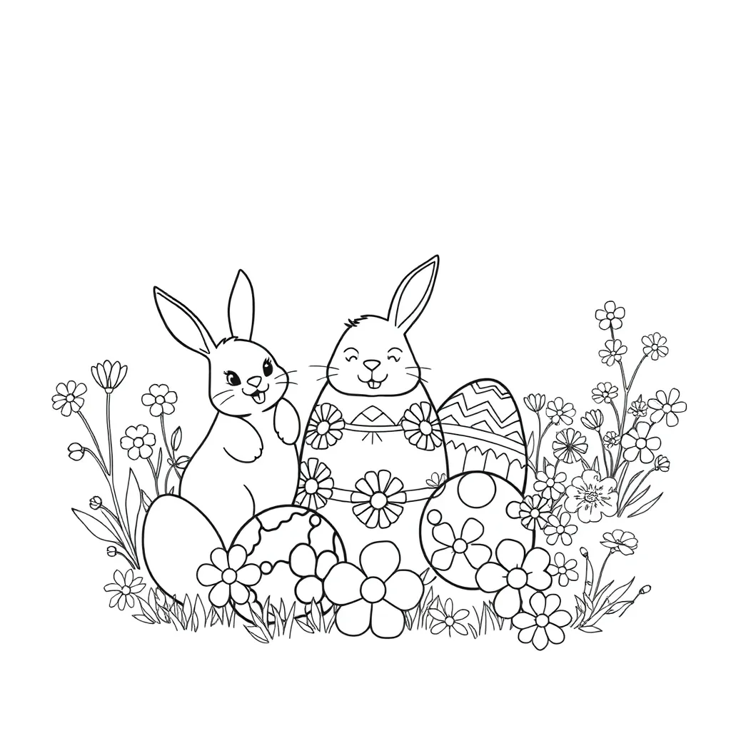 Easter coloring page