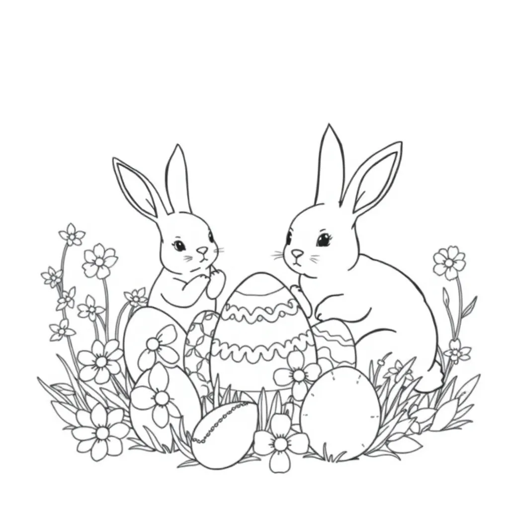 Easter coloring page
