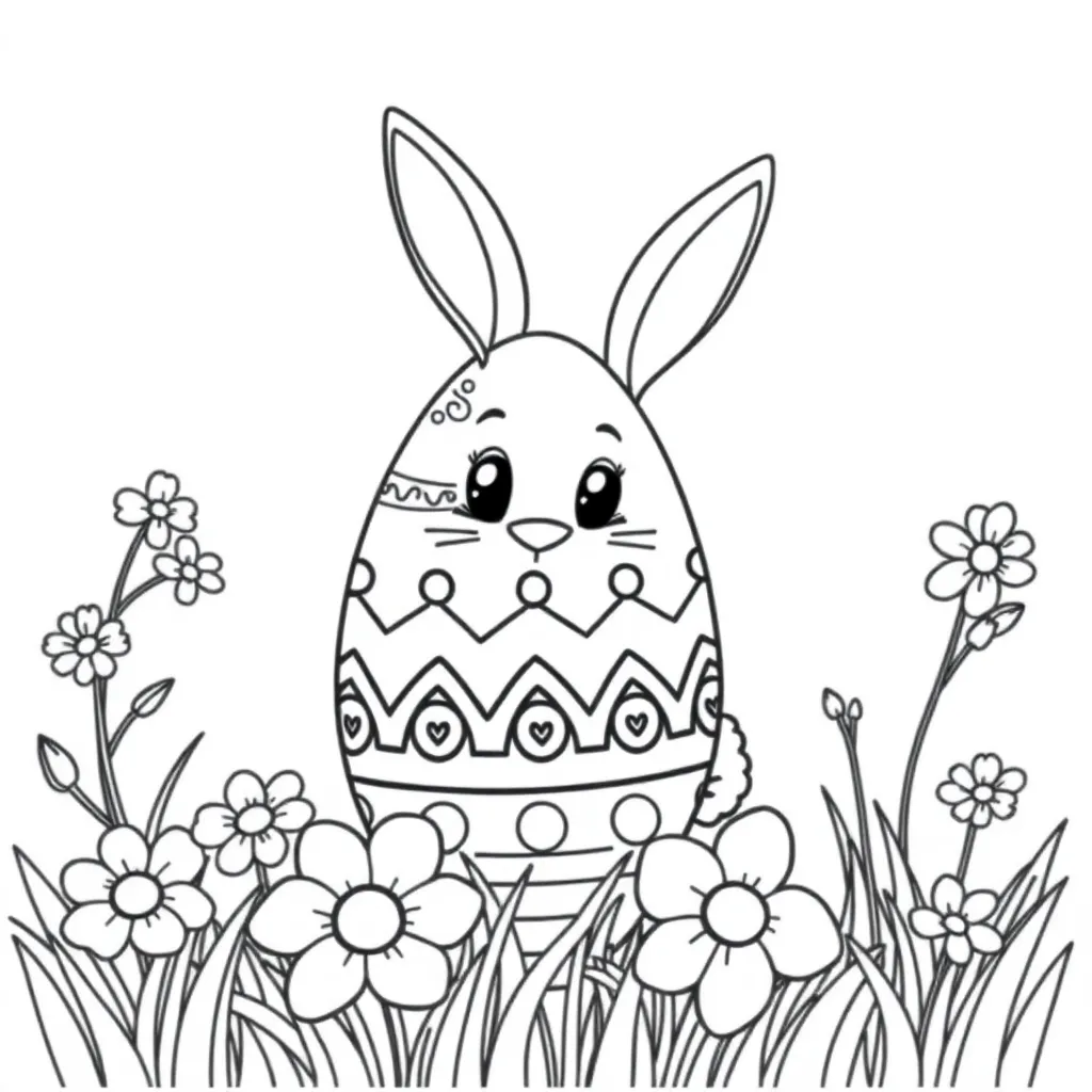 Easter coloring page