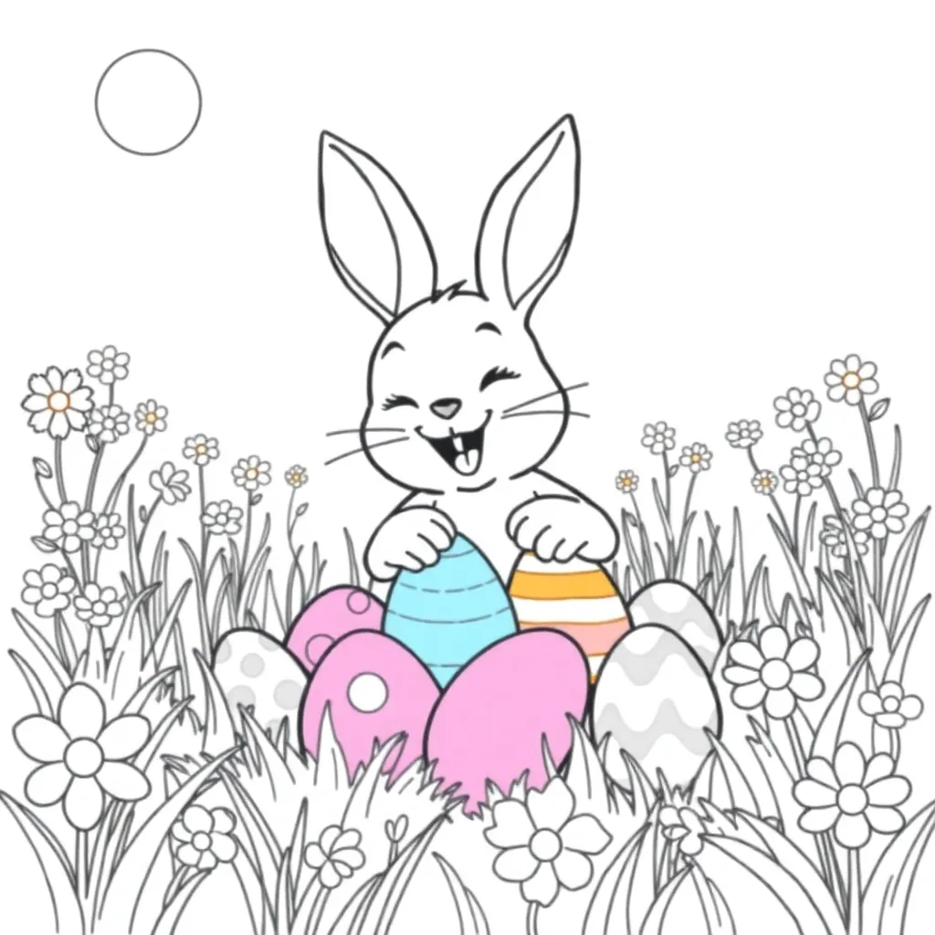 Easter coloring page