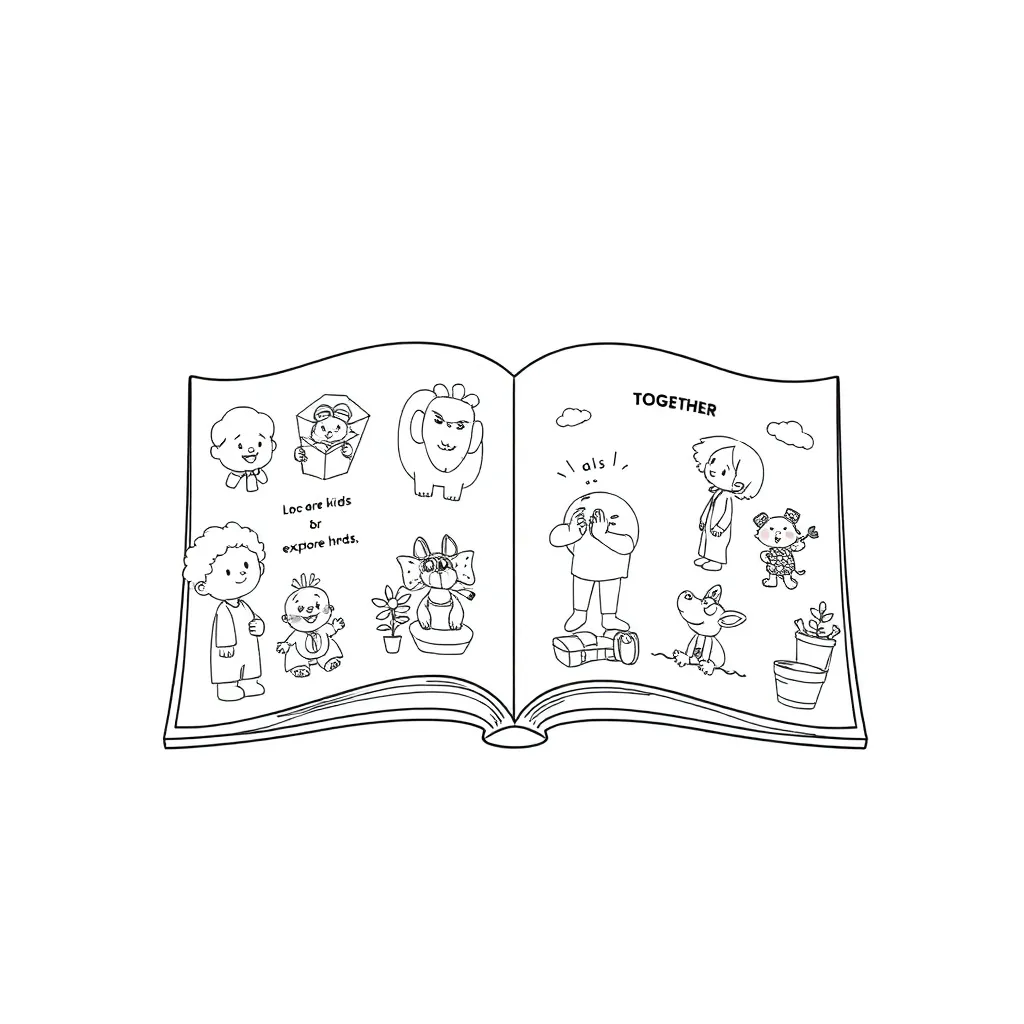 Educational coloring page