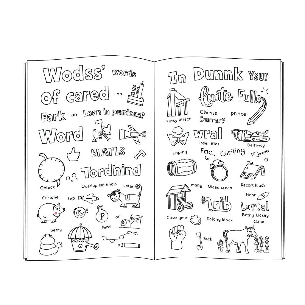 Educational coloring page