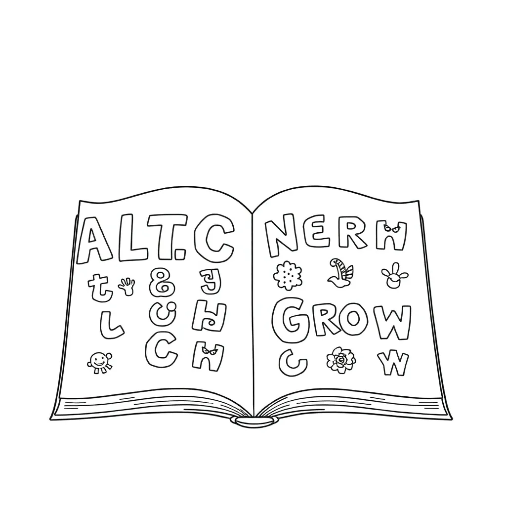Educational coloring page