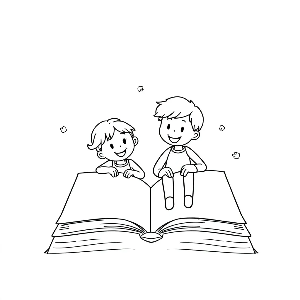 Educational coloring page