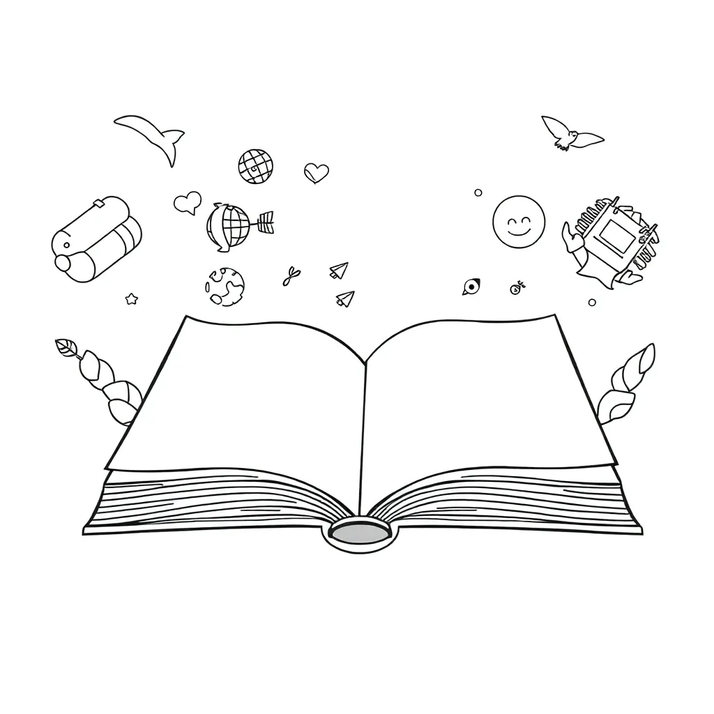 Educational coloring page