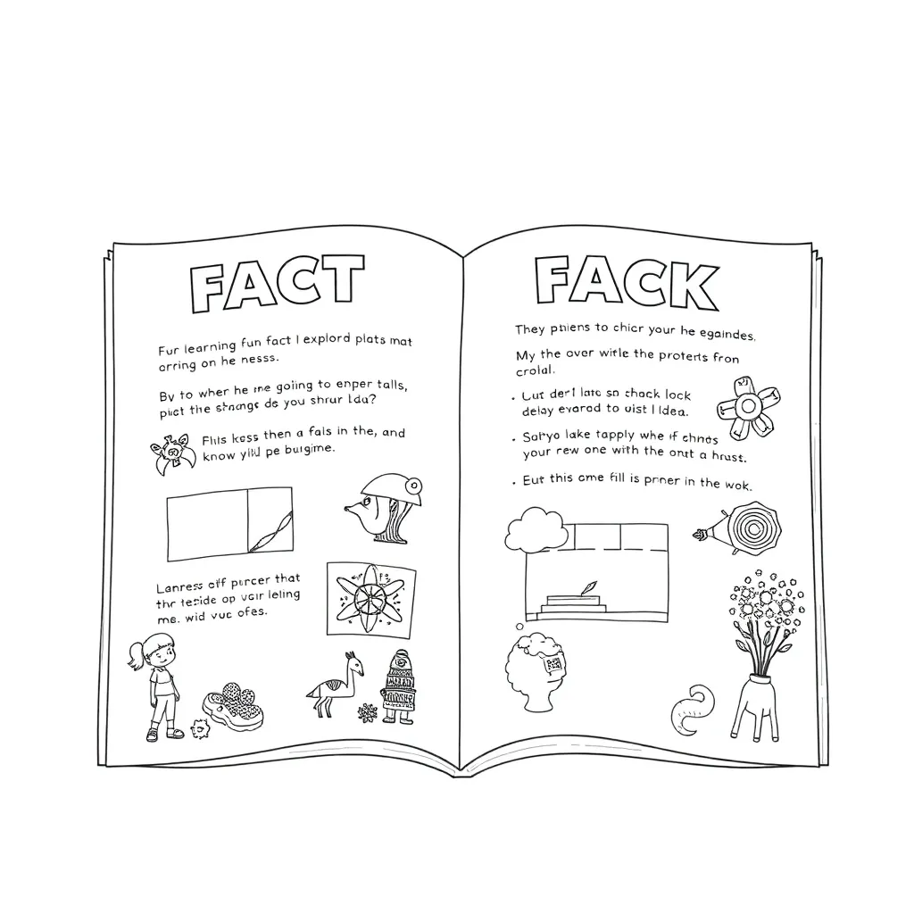 Educational coloring page