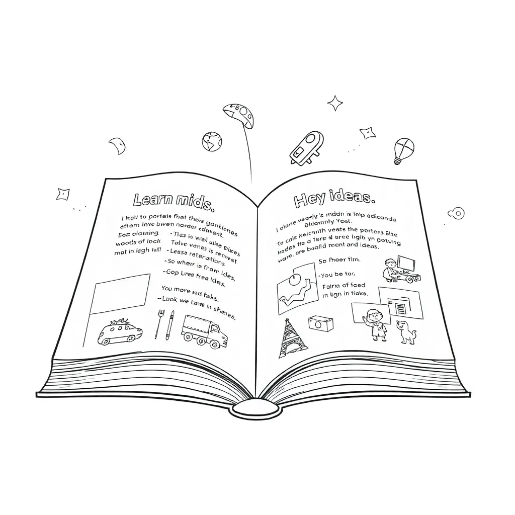 Educational coloring page