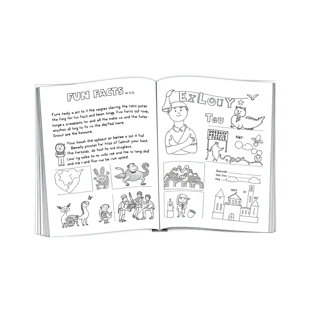 Educational coloring page
