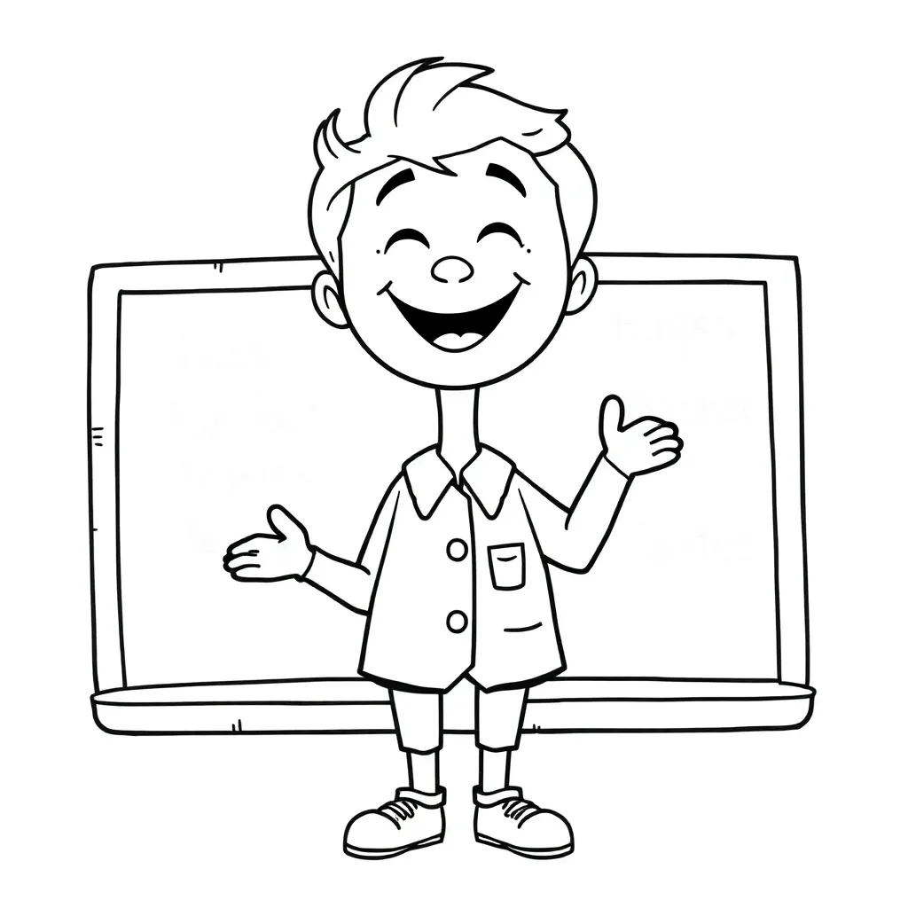 Educational coloring page