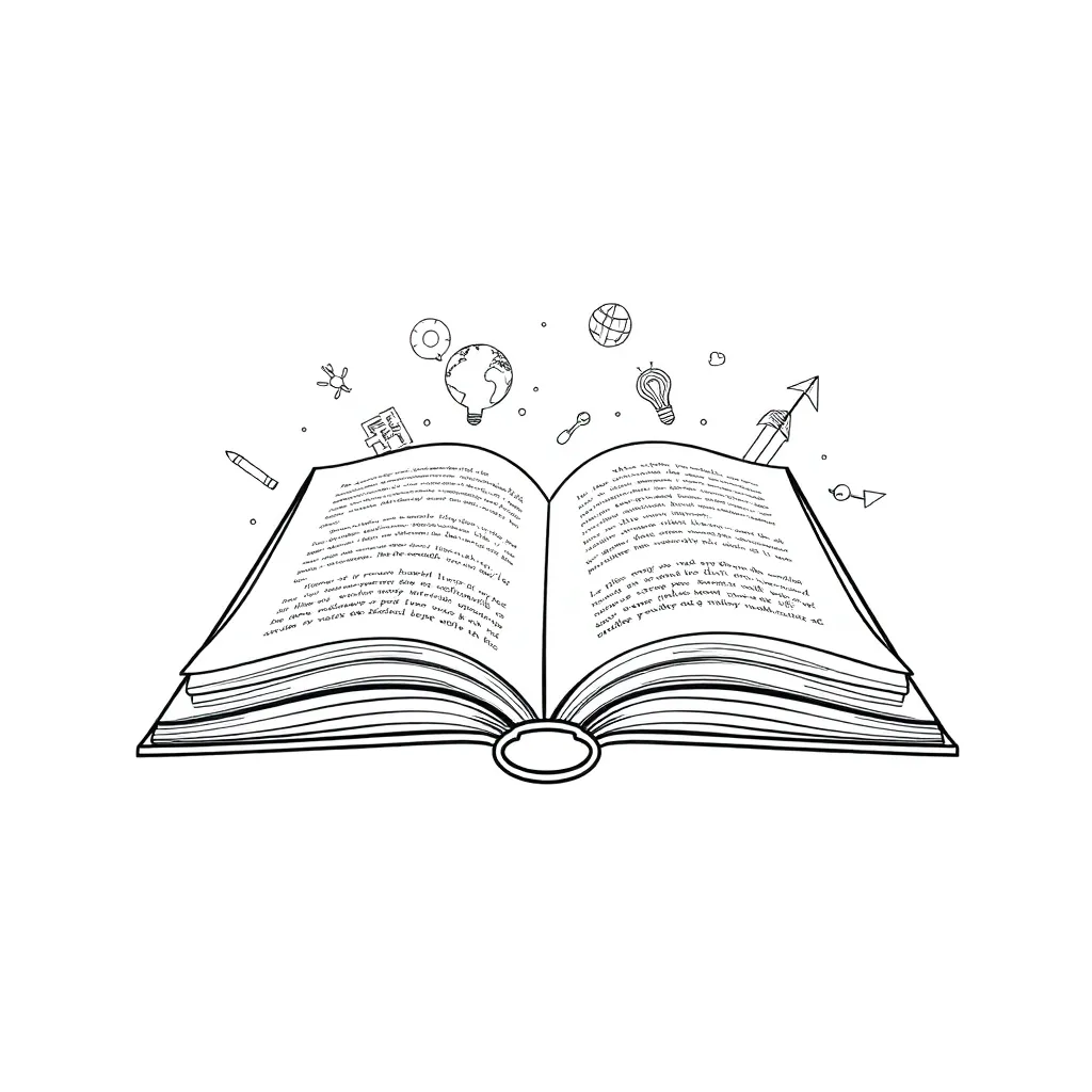 Educational coloring page
