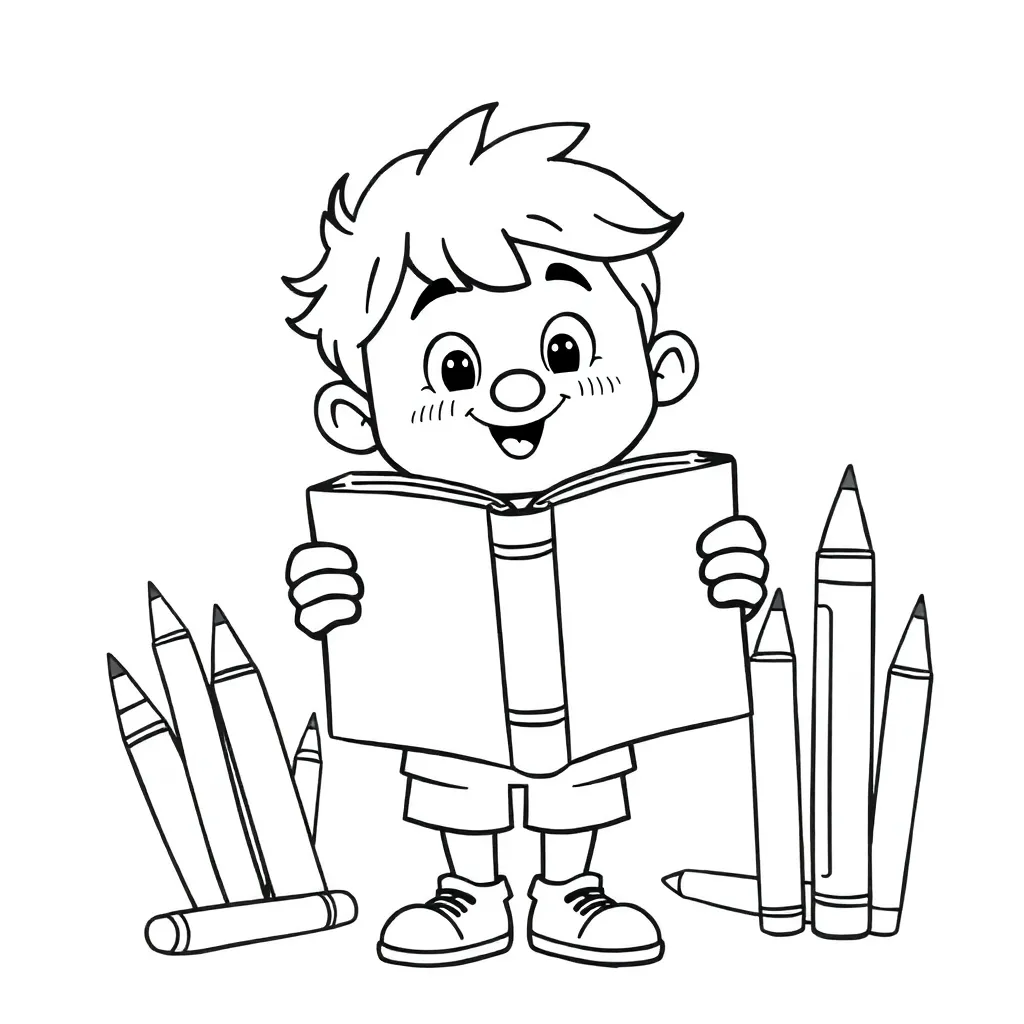 Educational coloring page