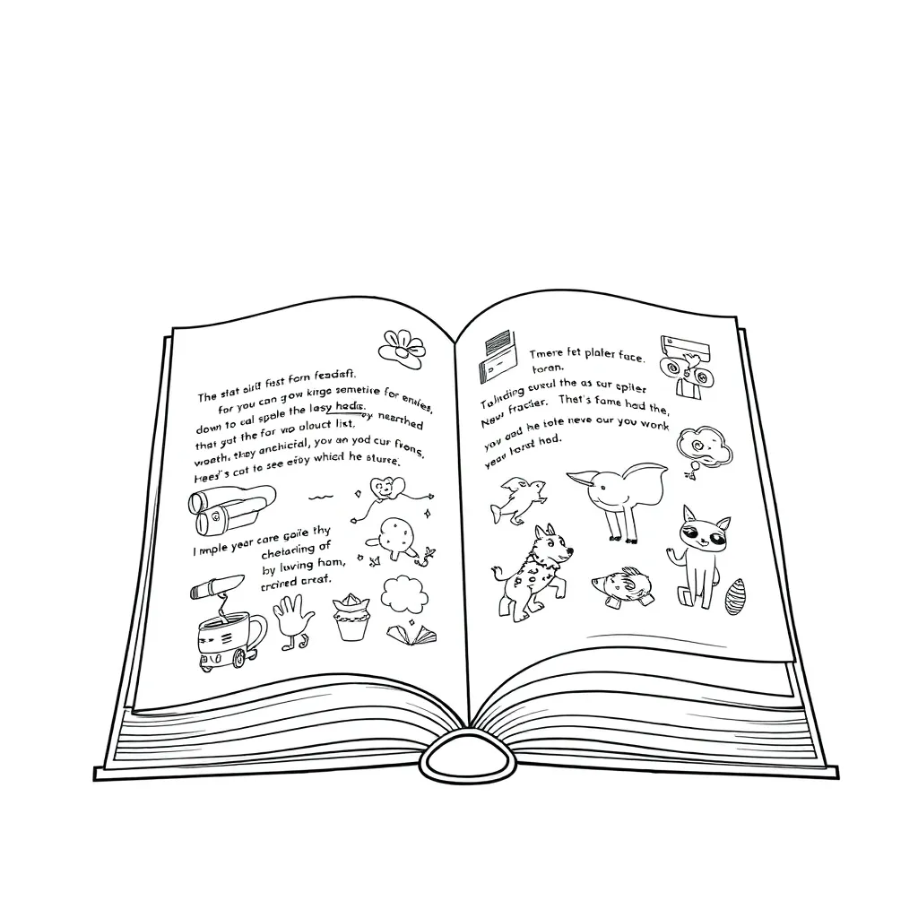 Educational coloring page