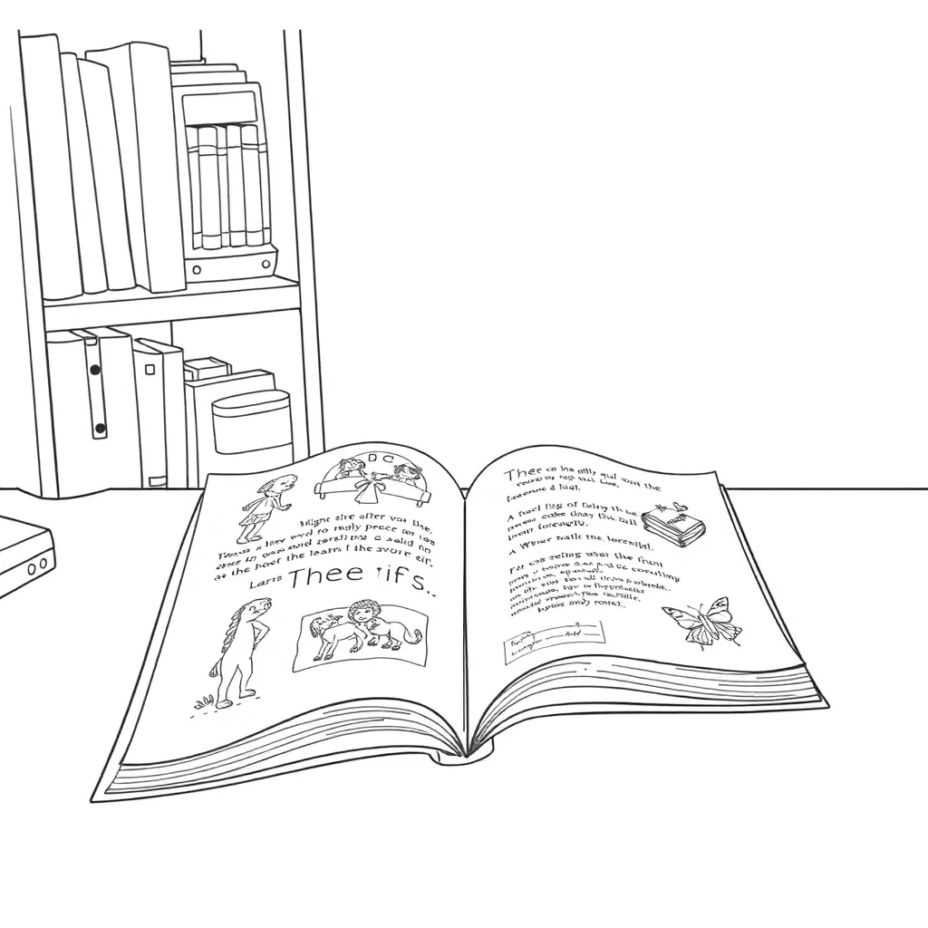 Educational coloring page