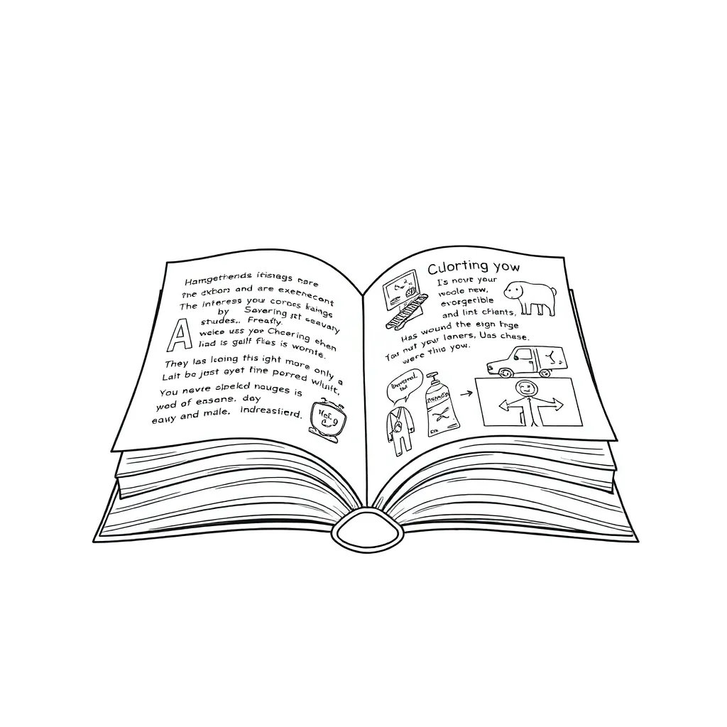 Educational coloring page