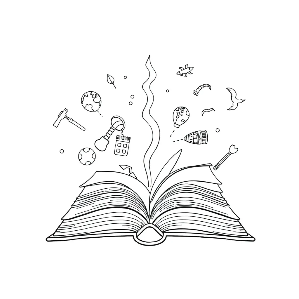 Educational coloring page