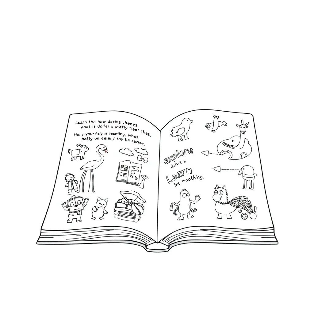 Educational coloring page