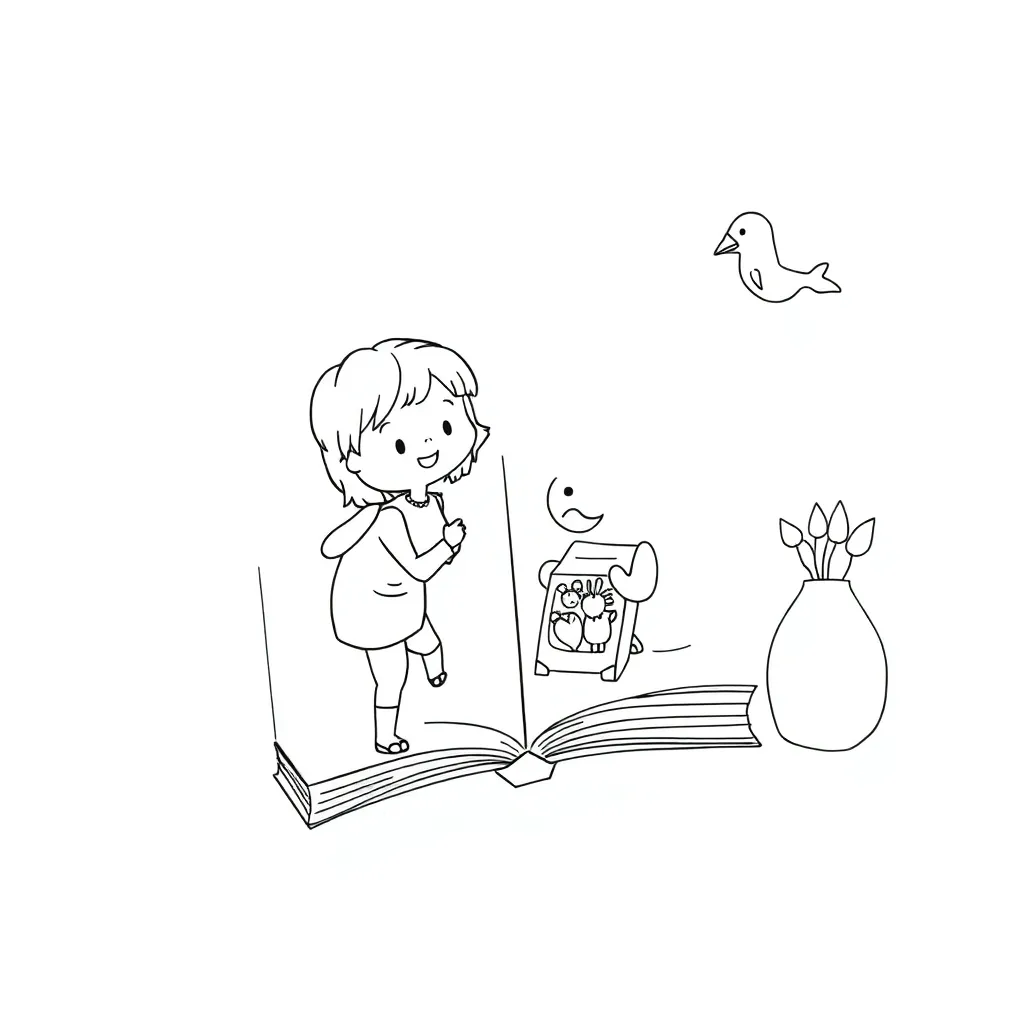 Educational coloring page